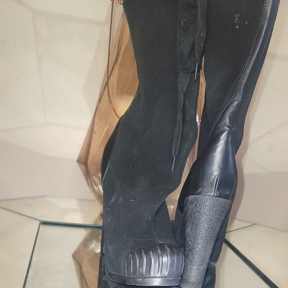 Kelsi dagger mid calf black boot